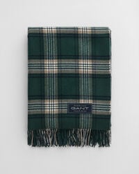 extra fijne merinowollen plaid - tartan groen