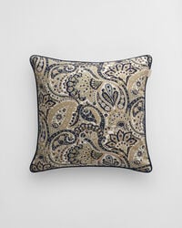 kussen met satijnen paisley-print - marine