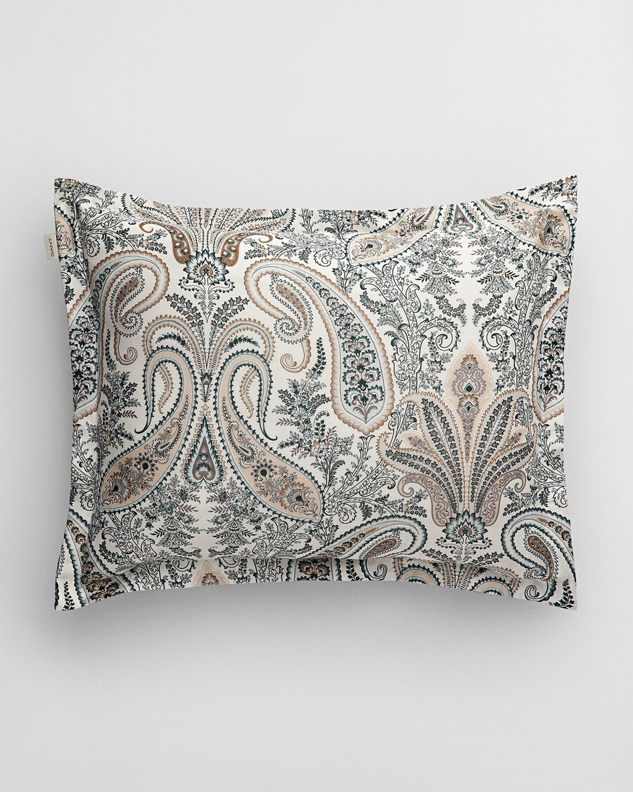 key west paisley kussensloop - tartan groen