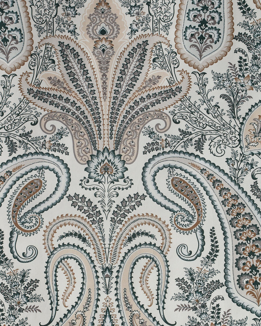 key west paisley eenpersoons dekbedovertrek - tartan groen