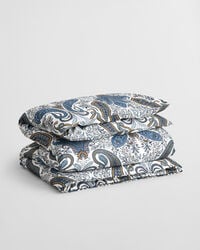key west paisley tweepersoons dekbed - satijnblauw