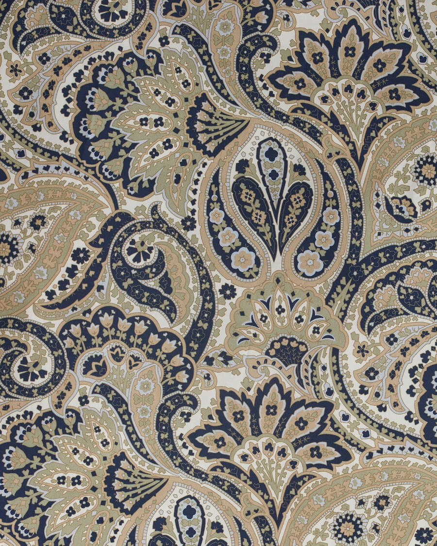 archief paisley print tweepersoons dekbedovertrek - vervaagde saliegroen