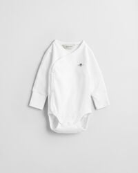 baby shield rompertje met lange mouwen - wit