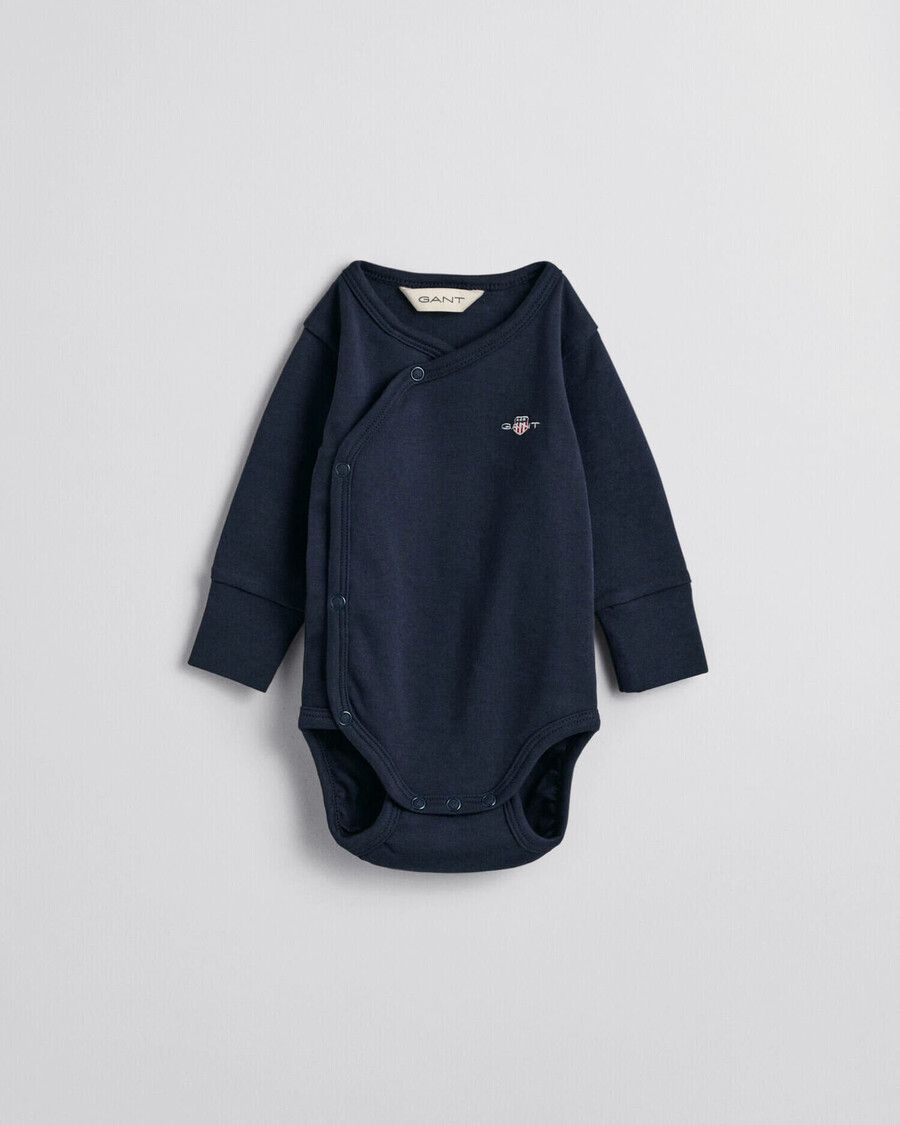 baby shield rompertje met lange mouwen - avondblauw