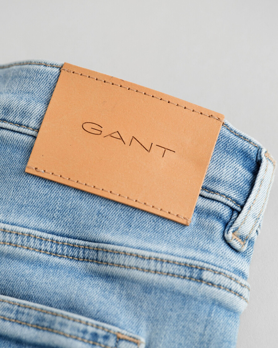 bootcut jeans voor tienermeisjes - lichtblauw