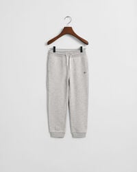 kinder joggingbroek shield - lichtgrijs gemêleerd