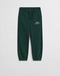 kinder joggingbroek met print - groen met ruitjespatroon