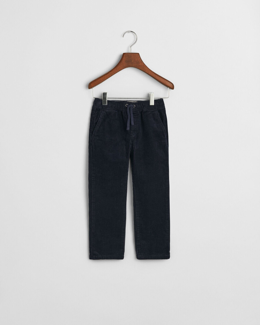 kinder corduroy pullonbroek - avondblauw