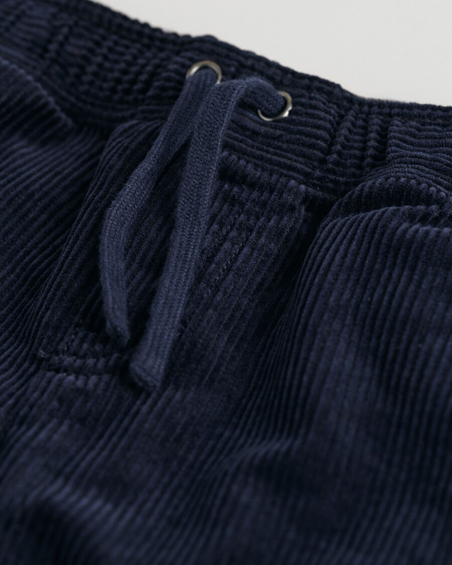 kinder corduroy pullonbroek - avondblauw