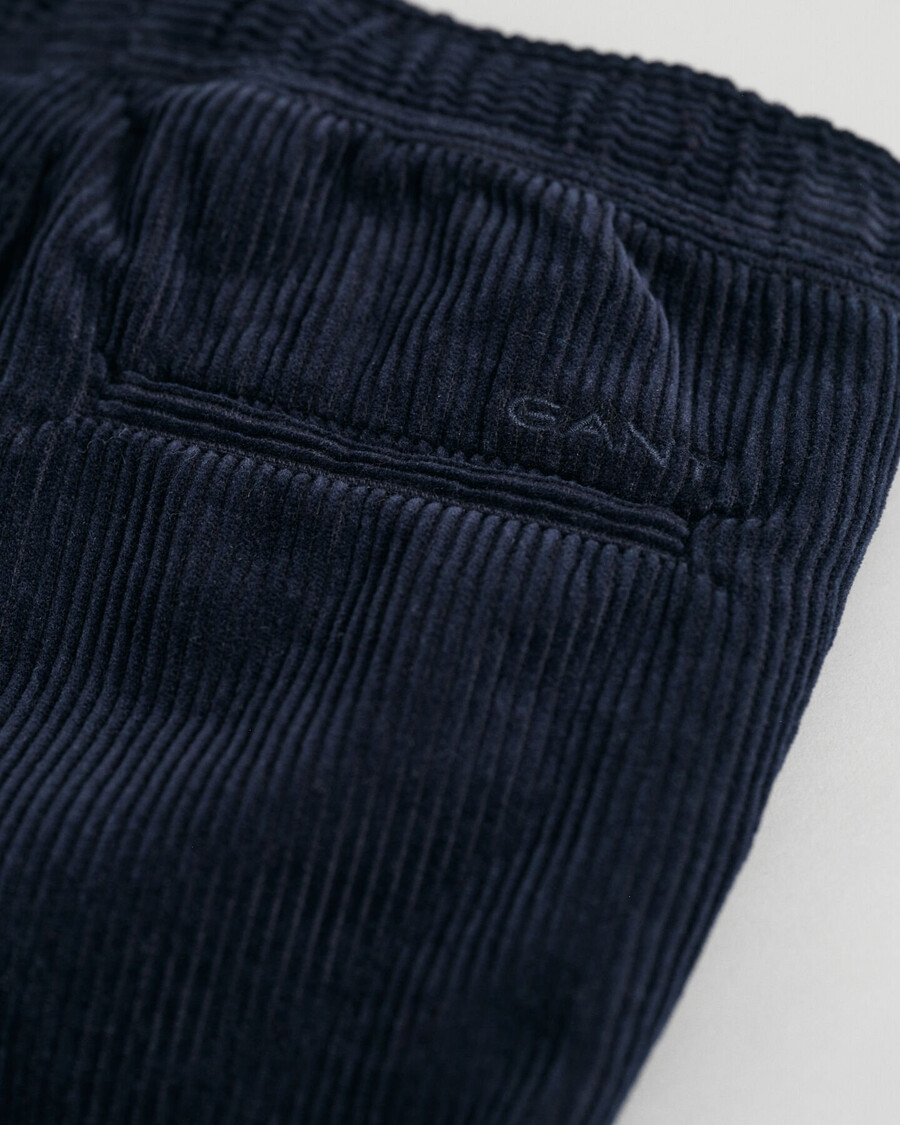 kinder corduroy pullonbroek - avondblauw