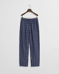 geruite flanellen pyjamabroek voor tieners - perzisch blauw