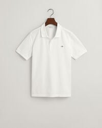 teens shield piqué poloshirt - wit