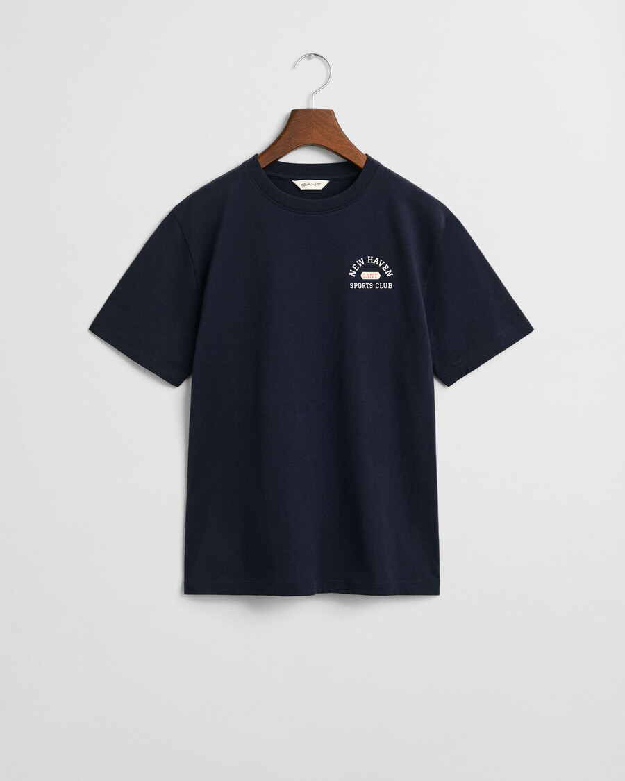 grafisch t-shirt voor tieners - avondblauw