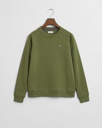 teens shield crew neck sweatshirt - olijfgroen