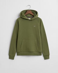 hoodie met schildmotief voor tieners - olijfgroen