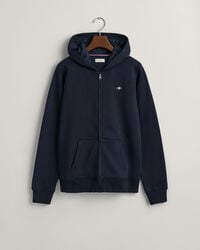 teens shield zip hoodie - avondblauw