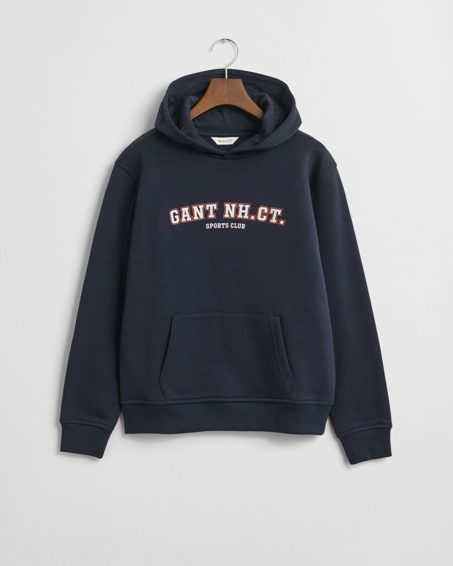 hoodie met grafische print voor tieners - avondblauw