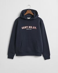 hoodie met grafische print voor tieners - avondblauw