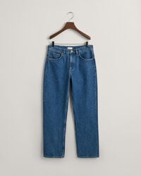 relaxte jeans voor tienerjongens - lichtblauw