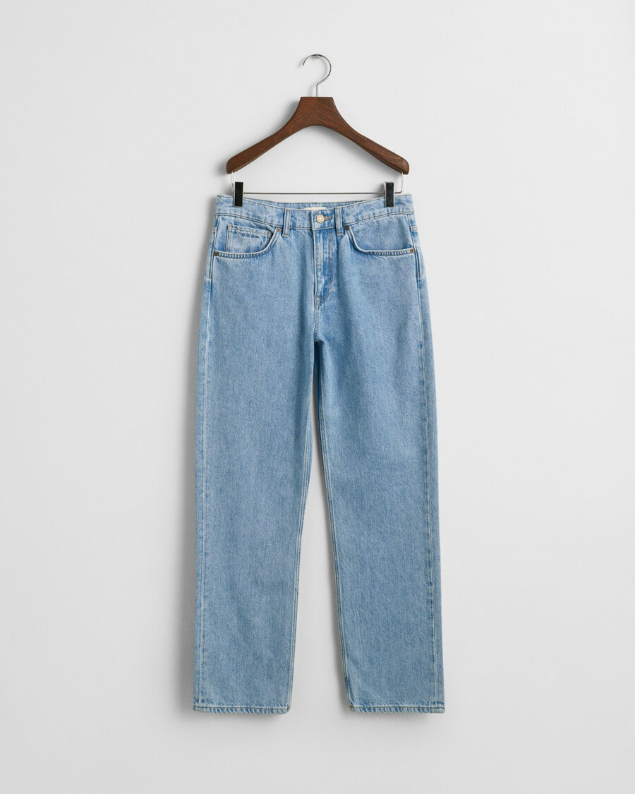 relaxte jeans voor tienerjongens - lichtblauw