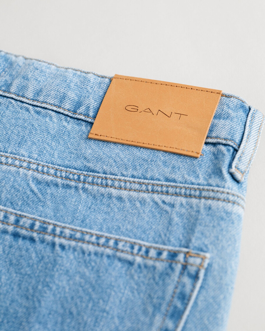 relaxte jeans voor tienerjongens - lichtblauw