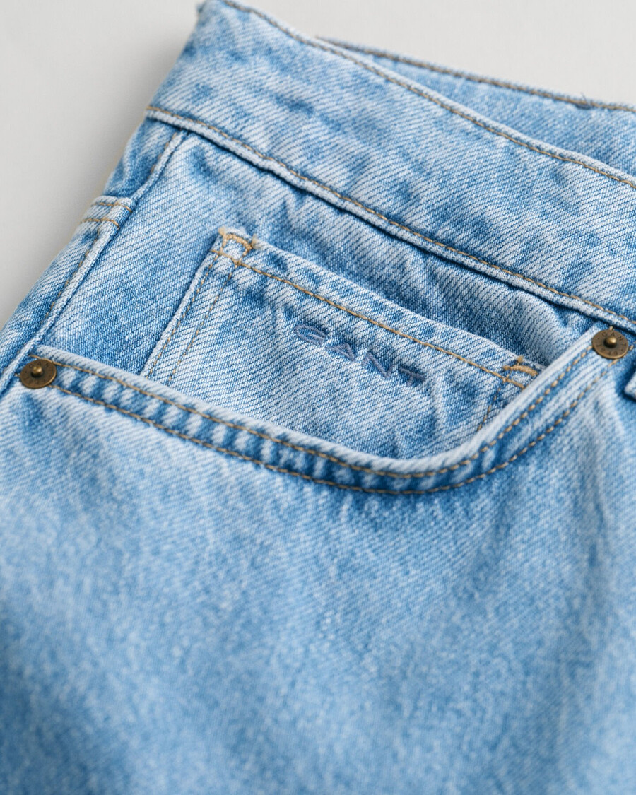 relaxte jeans voor tienerjongens - lichtblauw