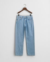 relaxte jeans voor tienerjongens - lichtblauw