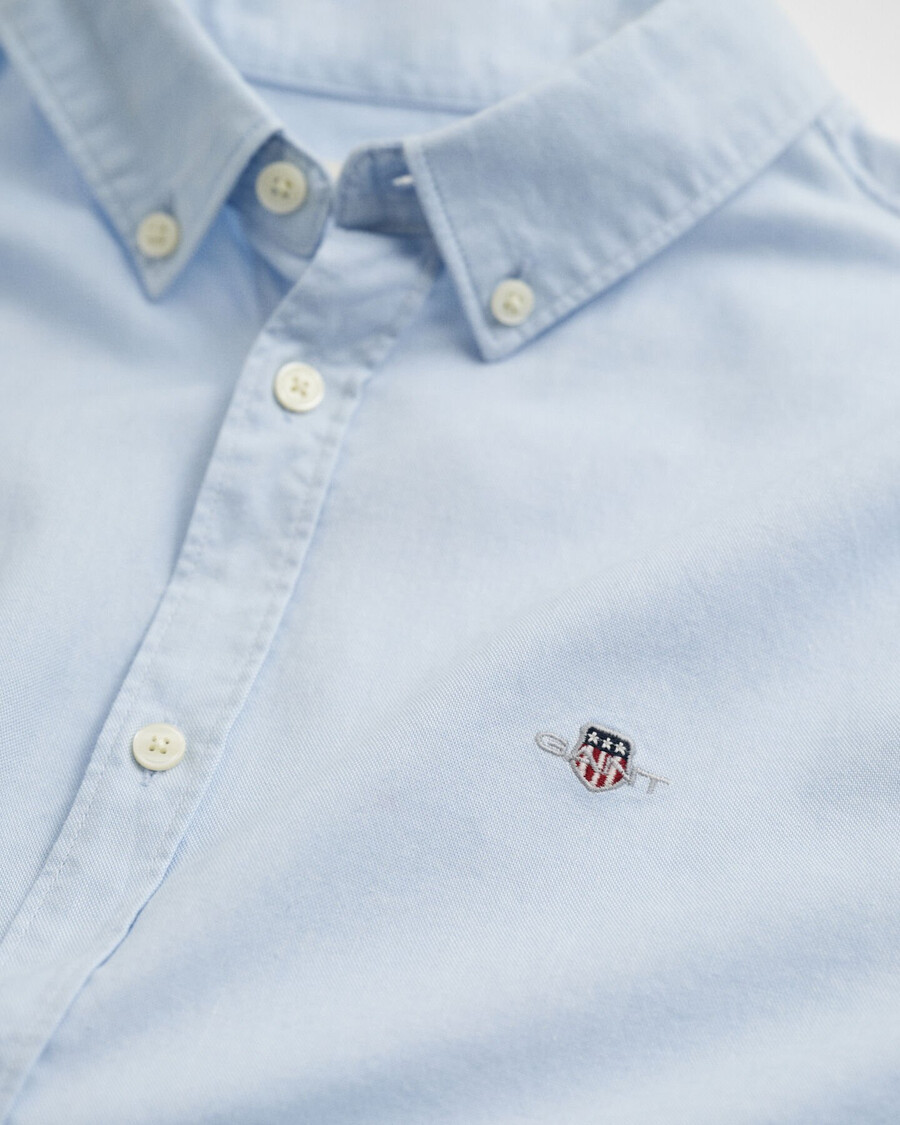 teens shield oxford shirt - capri blauw
