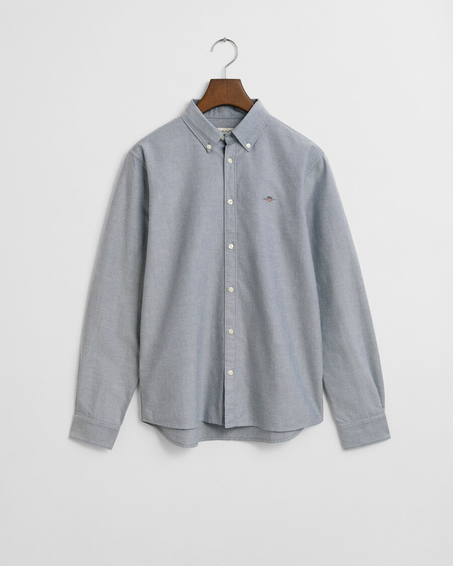 teens shield oxford-shirt - marineblauw