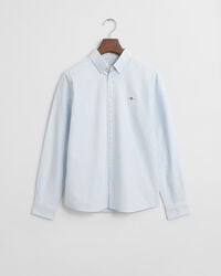 gestreept oxford-shirt voor tieners - capri-blauw