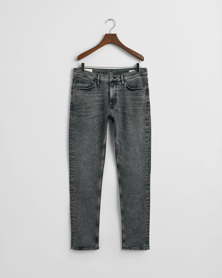 normale pasvorm zwarte jeans - zwart