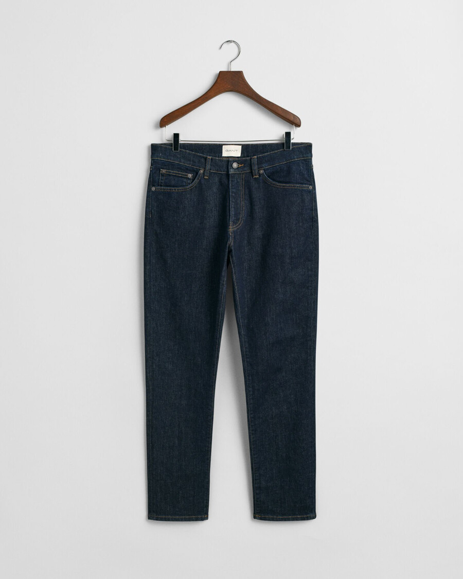 slim fit jeans - donkerblauw