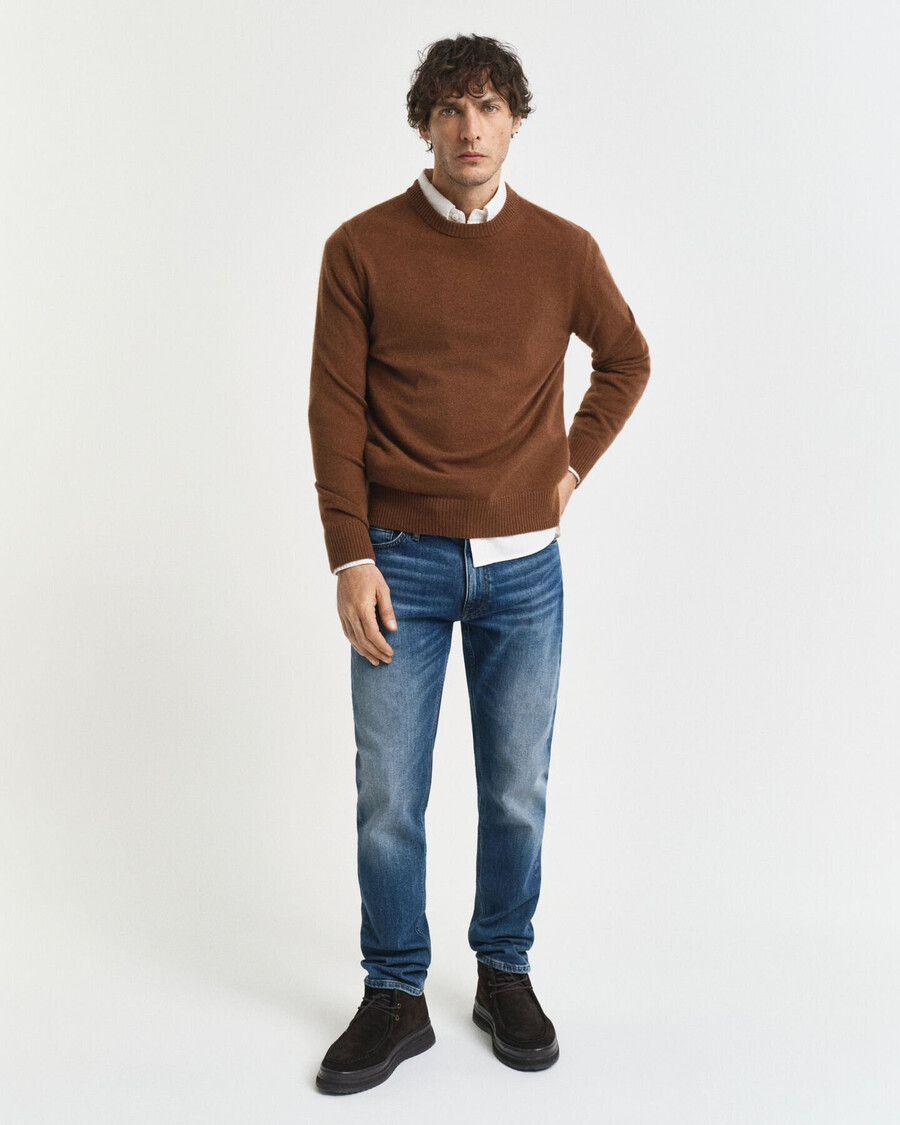 slim fit jeans - middelblauw vintage
