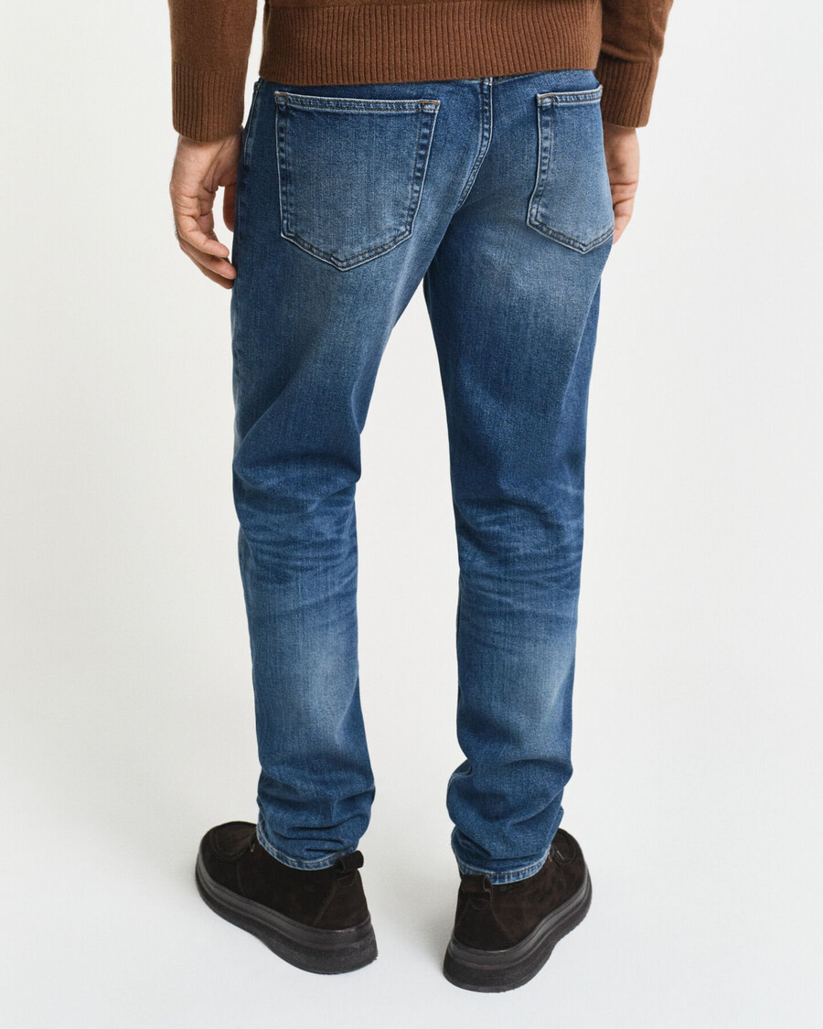 slim fit jeans - middelblauw vintage
