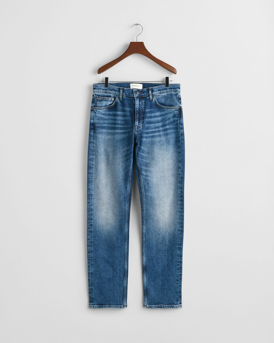 slim fit jeans - middelblauw vintage