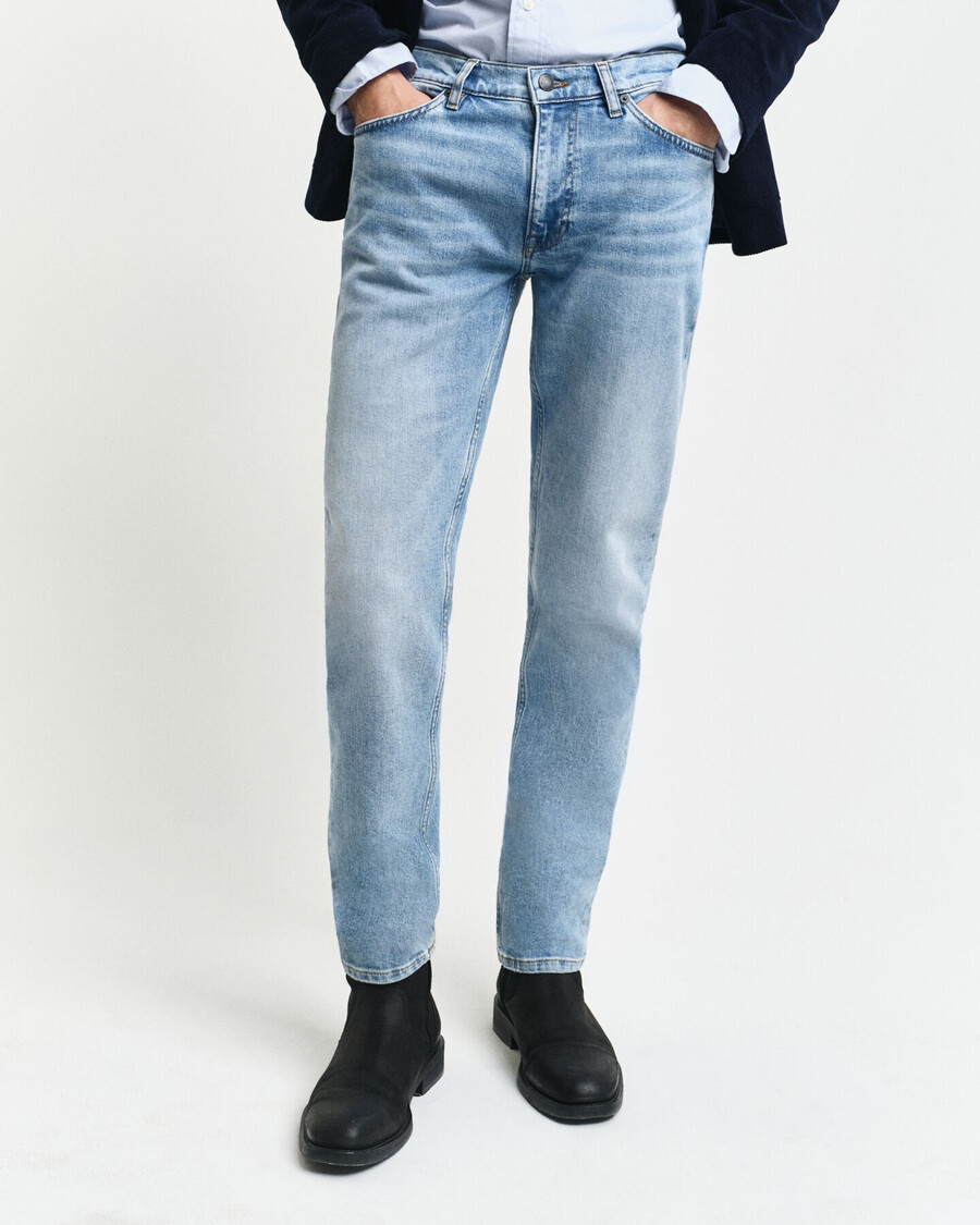 slim fit jeans - lichtblauw vintage