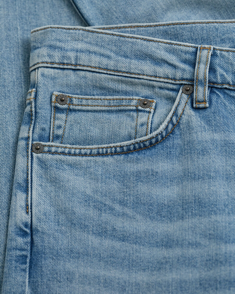 slim fit jeans - lichtblauw vintage
