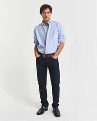normale pasvorm jeans - donkerblauw