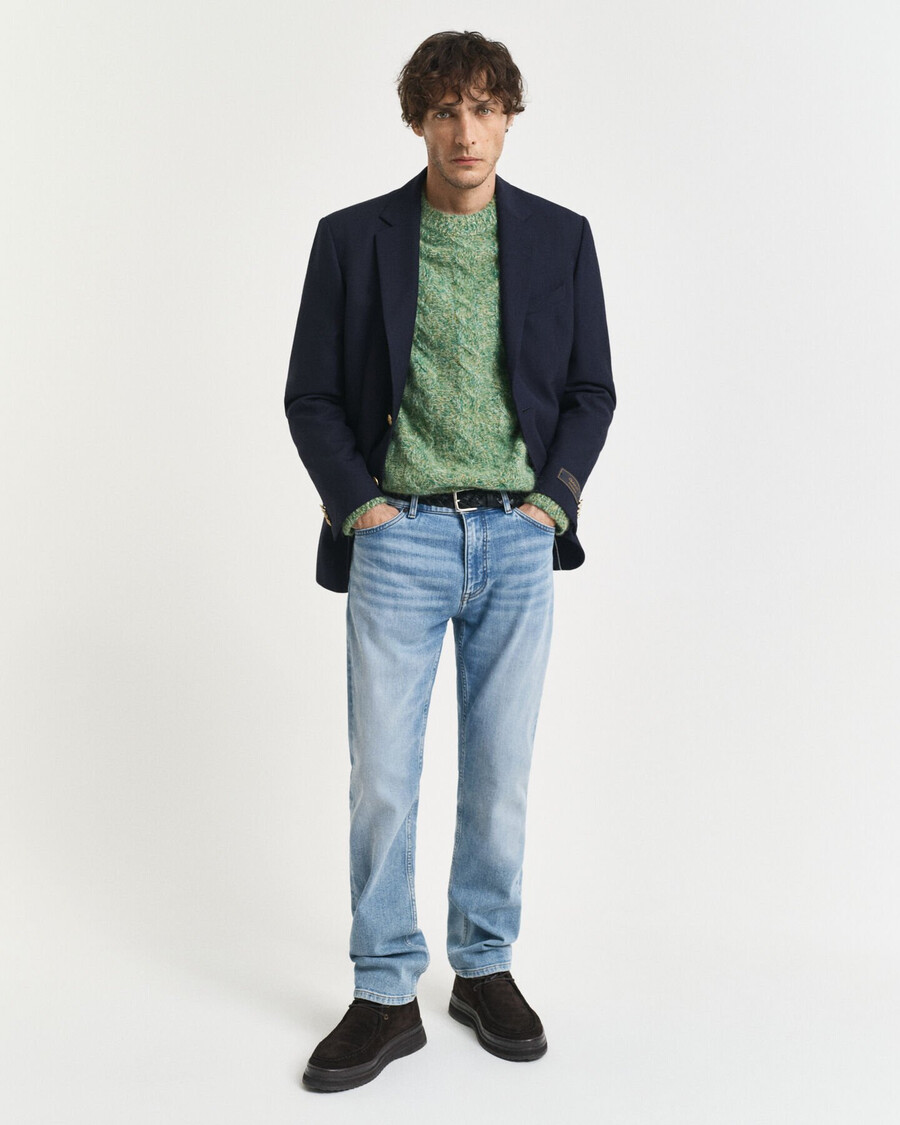 normale pasvorm jeans - lichtblauw vintage