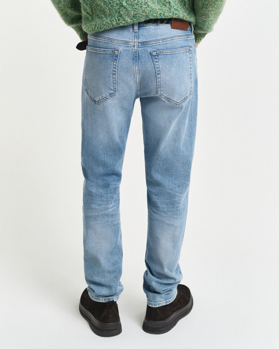 normale pasvorm jeans - lichtblauw vintage