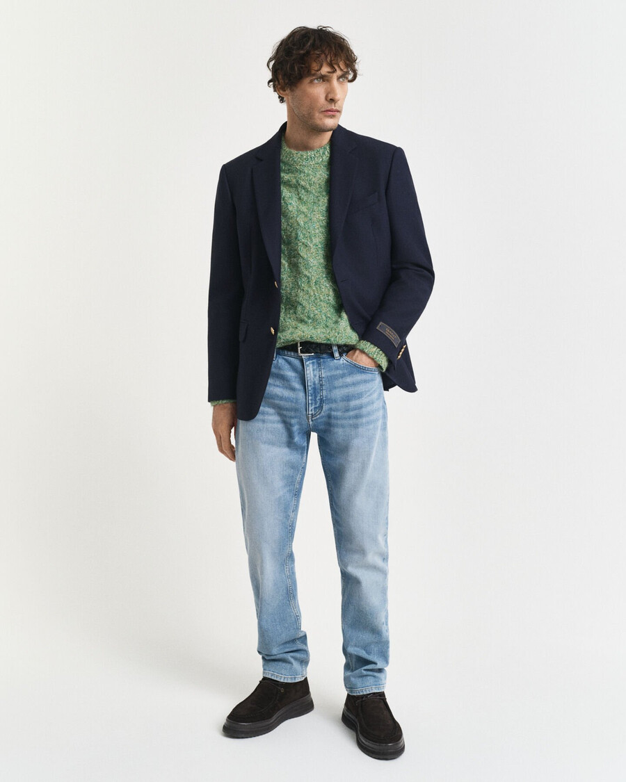 normale pasvorm jeans - lichtblauw vintage