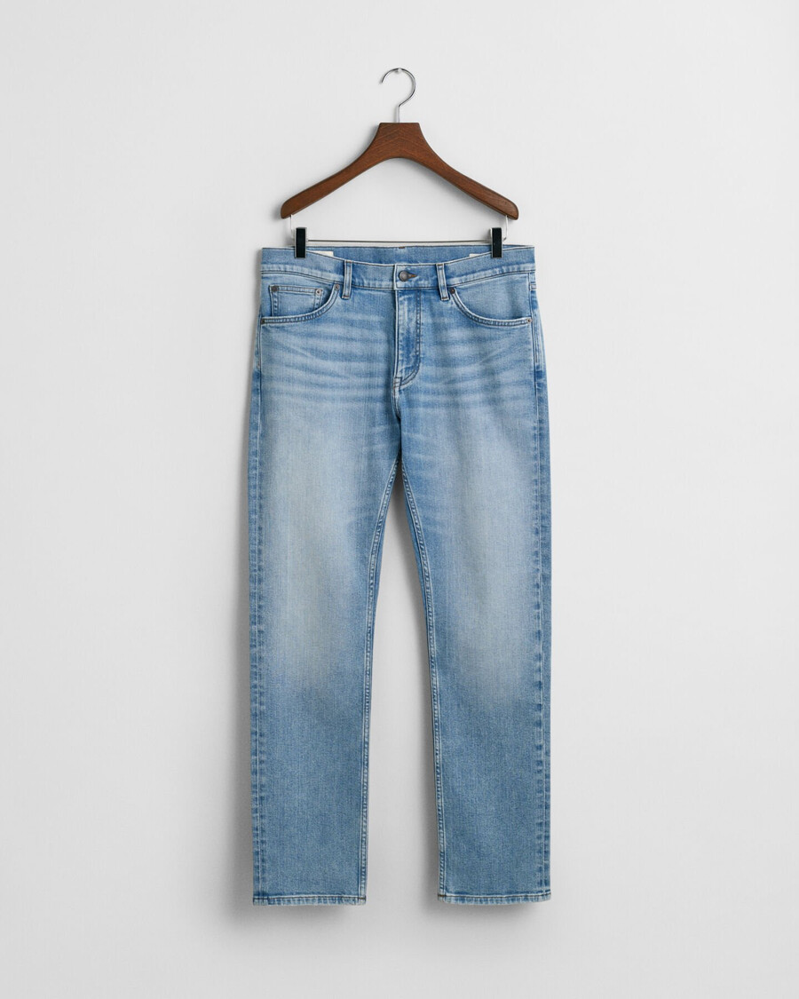 normale pasvorm jeans - lichtblauw vintage