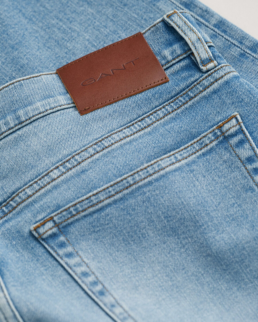 normale pasvorm jeans - lichtblauw vintage