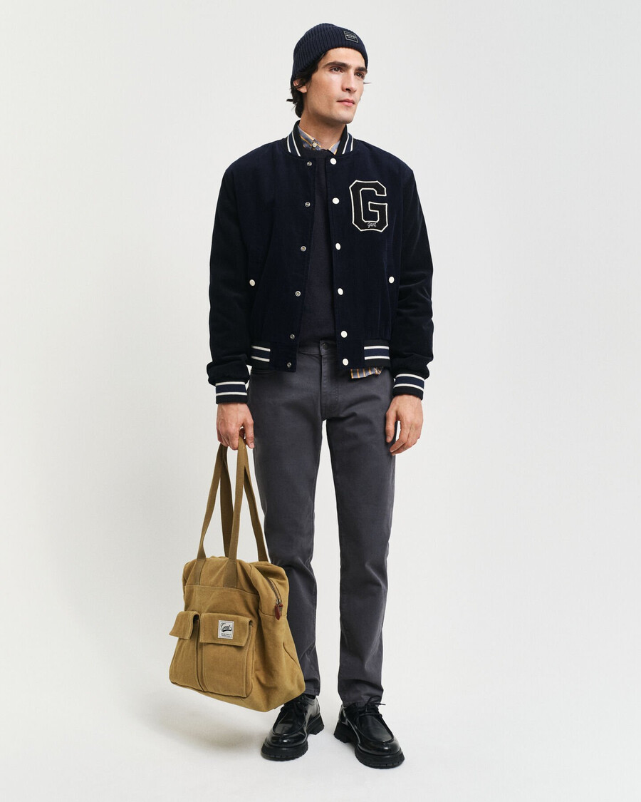 slim fit desert jeans - antraciet