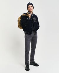slim fit desert jeans - antraciet