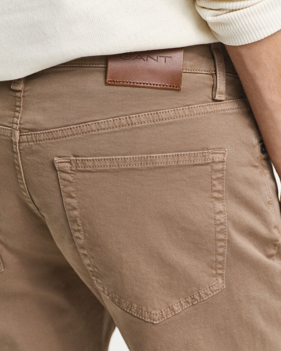 slim fit desert jeans - desert brown