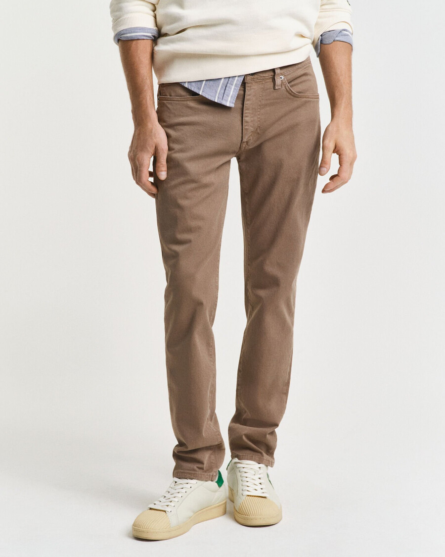 slim fit desert jeans - desert brown
