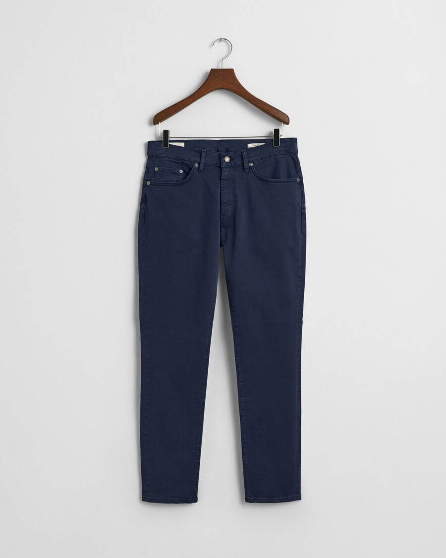 slim fit desert jeans - marine