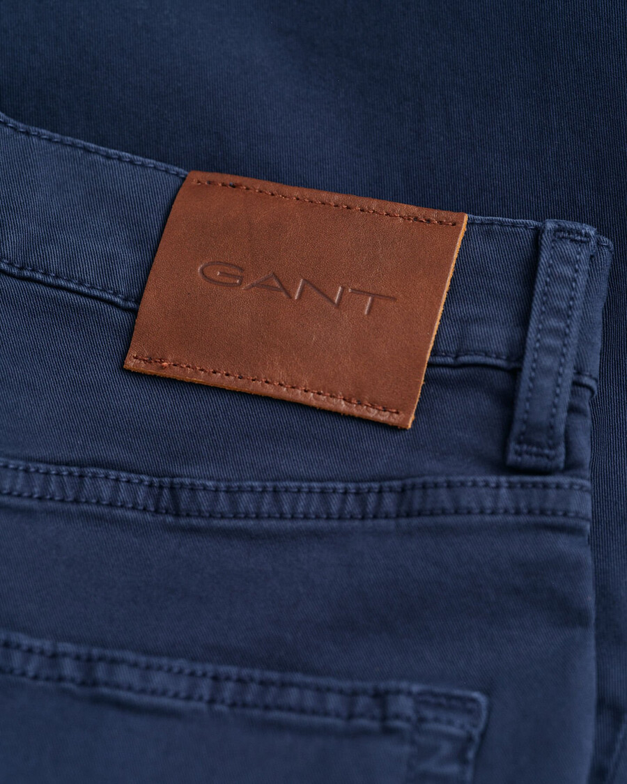slim fit desert jeans - marine
