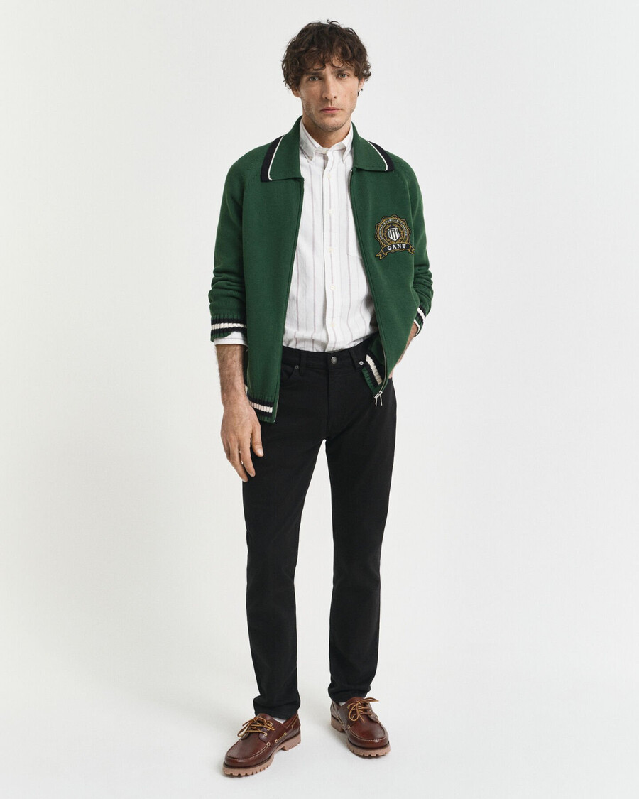 slim fit desert jeans - zwart